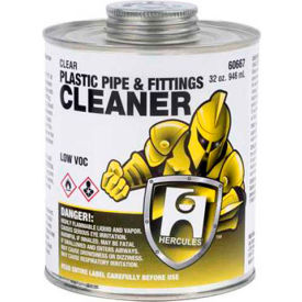 Hercules 60664 Plastic Pipe And Fittings Cleaner - Clear- Dauber In Cap 16 oz. 60664 - Pkg Qty 12
