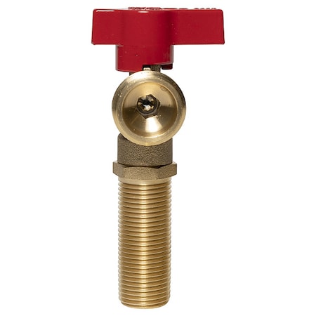 Washing Machine Valve, 3/4 in., Copper, Red MPN:38870