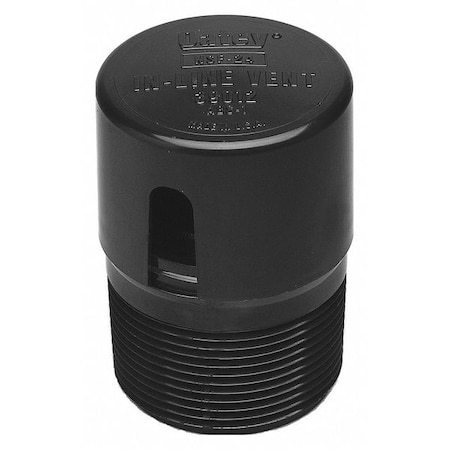 Plain In-Line Vent, ABS MPN:39012