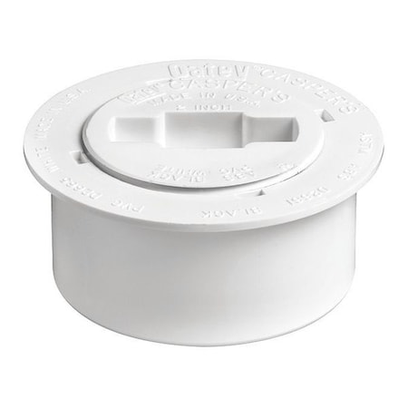 ABS Recessed Cleanout Plug, 4