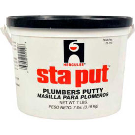Hercules 25103 Sta Put Plumber's Putty 3 lb 25103 - Pkg Qty 12