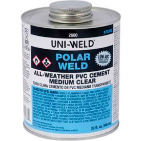Oatey 2624 2600 Series Polar-Weld PVC All Weather Cement 1 Gallon 2624 - Pkg Qty 6