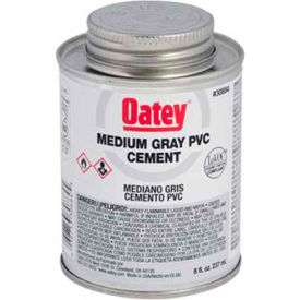 Oatey 30884 PVC Medium Gray Cement 8 oz. 30884 - Pkg Qty 24