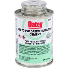 Oatey 30900 ABS To PVC Transition Green Cement 4 oz. 30900 - Pkg Qty 24