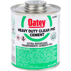 Oatey 31011 PVC Heavy Duty Clear Cement 1 Gallon 31011 - Pkg Qty 6