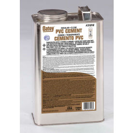 Oatey 31016 PVC Regular Clear Cement 1 Gallon 31016 - Pkg Qty 6