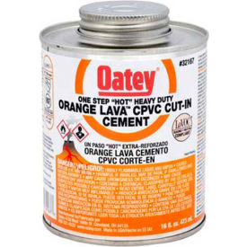 Oatey 32167 Orange Lava CPVC Cut-In Cement 16 oz. 32167 - Pkg Qty 24