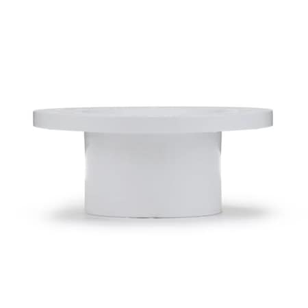 Long Pattern, Level Flange, Cap PVC, 3-4