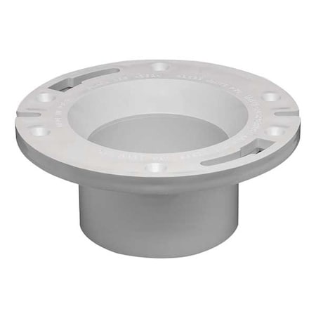 Toilet Flange, Floor, Without Test Cap MPN:43525