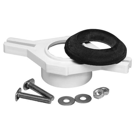 Toilet Flange, White, ABS, 2