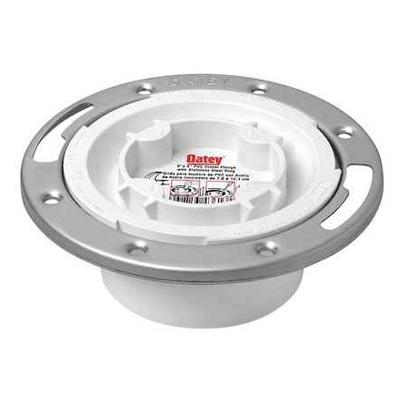 Toilet Flange, Floor, With Stainless Steel Ring MPN:43553