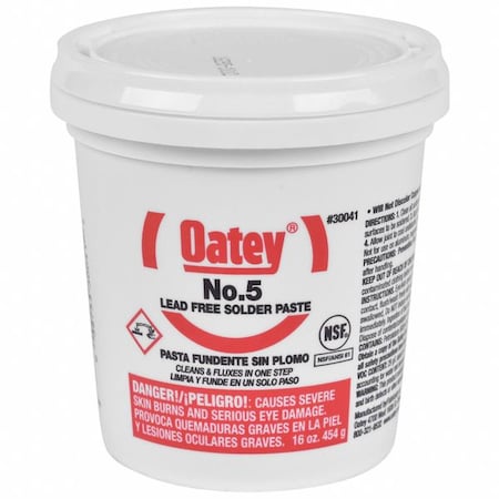 Paste Flux, Solder, Jar, 16 oz. MPN:30041