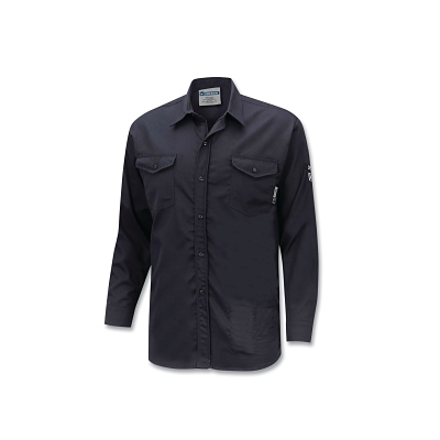 Fr 7.5 Oz 88/12 Shirt- Button-Up - Navy - S MPN:ZFI509-S