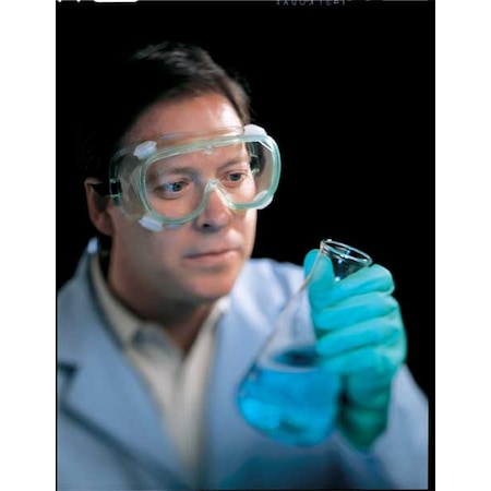 Safety Goggles, Clear Lens, Uncoated, Indirect Vented, Elastic Straps, Chemical Resistant MPN:7005
