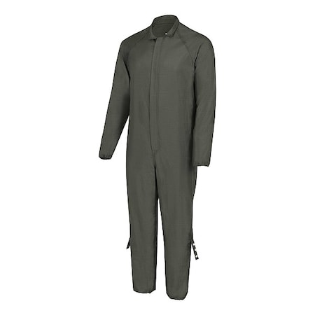 Flame-Resistant Coverall, 8 cal/sq cm ATPV, L, 32 in Inseam, Zipper MPN:CR-CVL-L