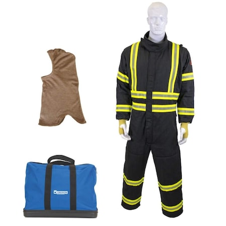 Gas Extraction Suit Kit w/Escape Strap, Includes Balaclava, Coverall, Storage Bag, Black, 2XL MPN:GES8A-ES-2XL