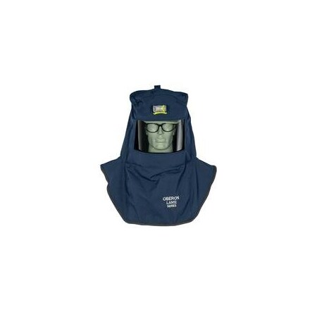 Arc Flash Hood, 2 PPE CAT, 12 cal/sq cm, Polycarbonate Window, Black, Universal MPN:LAN2ST-C+HVSL