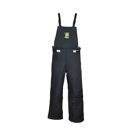 Arc Flash Bib Overalls, 100 Cal, 40 in Waist, Black, XL MPN:TCG100-BIB-TXL