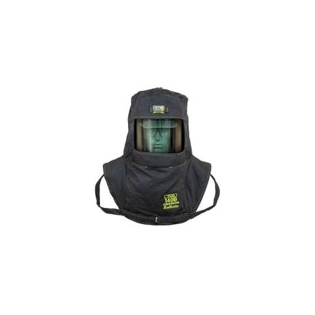 Arc Flash Hood, 4 PPE CAT, 140 cal/sq cm, Ventilation Sys. & LED Lamp, Universal MPN:TCG140B-C+HVSL