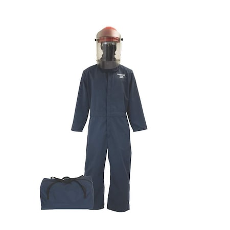 Arc Flash Clothing Kit, 12 Cal, Includes Balaclava, Coverall, Hard Cap w/Face Shield, Navy, 2XL MPN:TCG2P-CKE-NB-ES-2X