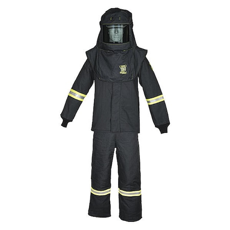 Oberon Arc Flash Suit Kit - 100 Cal, PPE Category 5, Flame Resistant with Hi Vi - 4XL MPN:TCG6B-4XL