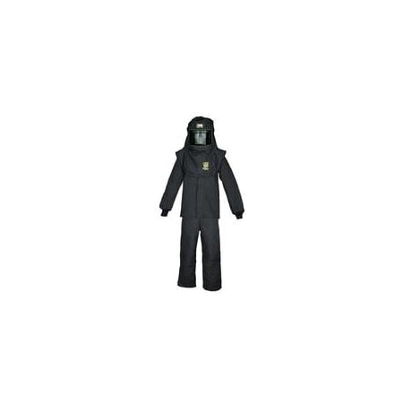 Arc Flash Clothing Kit, 100 Cal, Includes Bib, Coat, Escape Strap, Hood, Light & Vent, M MPN:TCG6B-ES-M+HVSL
