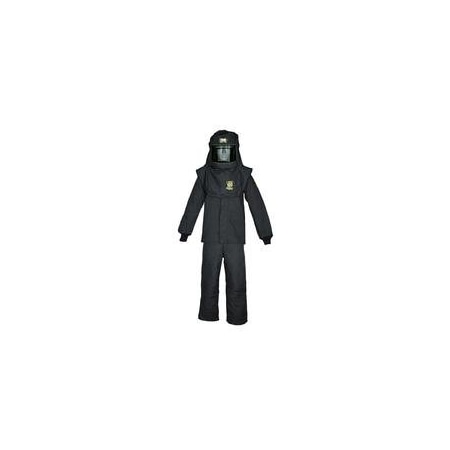 Arc Flash Clothing Kit, 100 Cal, Includes Bib, Coat, Escape Strap, Hood, Light & Vent, XL MPN:TCG6B-ES-XL+HVS