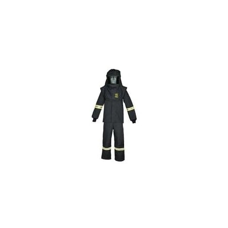 Arc Flash Clothing Kit, 75 Cal, Includes Bib, Coat, Hood, Black, 2XL MPN:TCG75B-ES-2XL