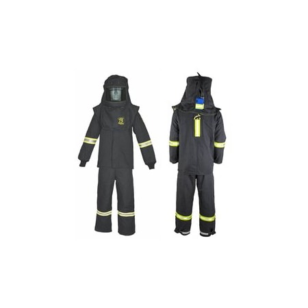 Suit Kit Arc Flash 75 Cal Black 2XL TALLTCG75B-E MPN:TCG75B-ES-T2XL+HVSL