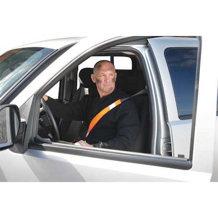 Seat Belt Cover, Hi-Vis, Orange MPN:LUX-900-O