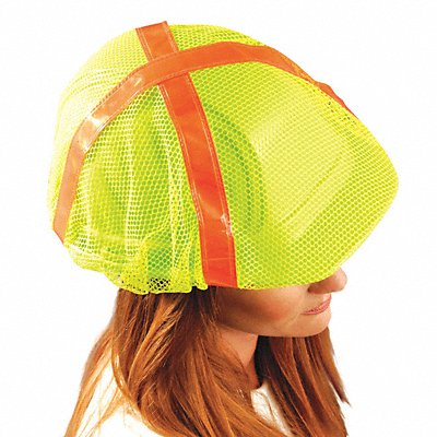 Hard Hat Cover Polyester Mesh Yellow MPN:V896-RY