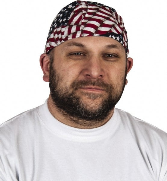 Tie Hat: Size Universal, Blue, Red & White, Elastic Fit & Terry Sweatband MPN:TN6-WAV