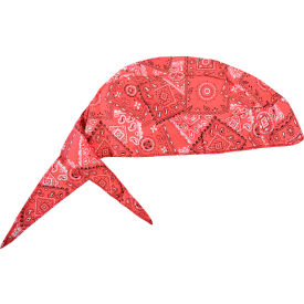 OccuNomix Deluxe Tie Hat With Elastic Rear Band Cowboy Red 12 Pack TN6-CRD TN6-CRD - Pkg Qty 12