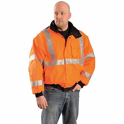 High Visibility Jacket 2XL Orange Unisex MPN:LUX-TJBJ-O2X