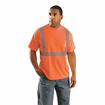 H8428 T-Shirt Mens M Orange MPN:LUX-SSETP2B-OM
