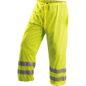 OccuNomix Premium Mesh Pants Class E Silver Tape Hi-Vis Yellow 2/4XL LUX-TEM-Y2/4X LUX-TEM-Y2/4X