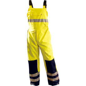 OccuNomix Premium Breathable Bib Pants Class E Hi-Vis Yellow 5XL LUX-TENBIB-Y5X LUX-TENBIB-Y5X