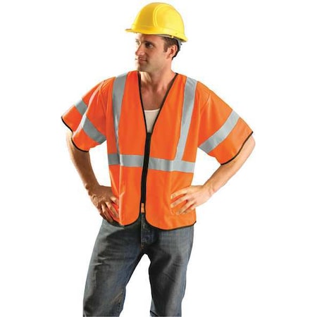 Hi-Vis Vest, Orange, Class 3, Size S/M MPN:ECO-GCZ3-OS/M