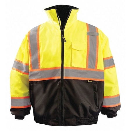 High Visibility X-Back Jacket, Polyester, Class 3 R, Yellow, 5XL MPN:LUX-350-B2X-Y5X