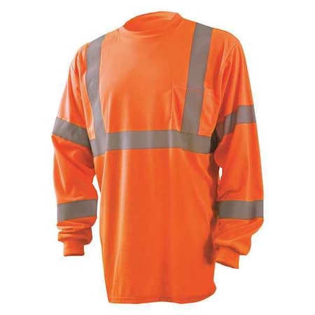 T-Shirt, 3, R, Polyester, Orange, 2XL MPN:LUX-LSETP3B-O2X