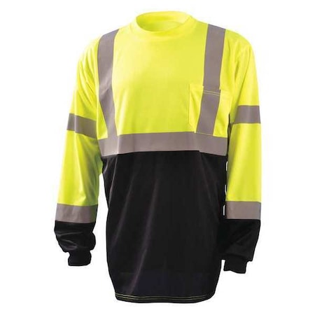T-Shirt, 3, R, Polyester, Black; Yellow, 3XL MPN:LUX-LSETPBK-Y3X
