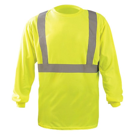 Unisex Long Sleeve T-Shirt, Polyester, Pullover, Yellow, 2XL MPN:LUX-LST2BX-Y2X