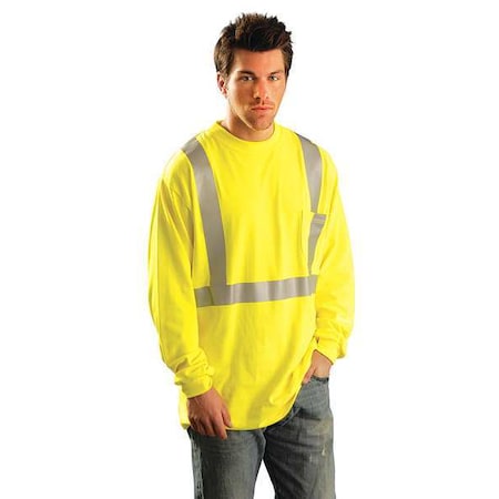T-Shirt, 2, R, Modacrylic Blend, Poly, Cotton, Yellow, 2XL MPN:LUX-LST2/FR-Y2X