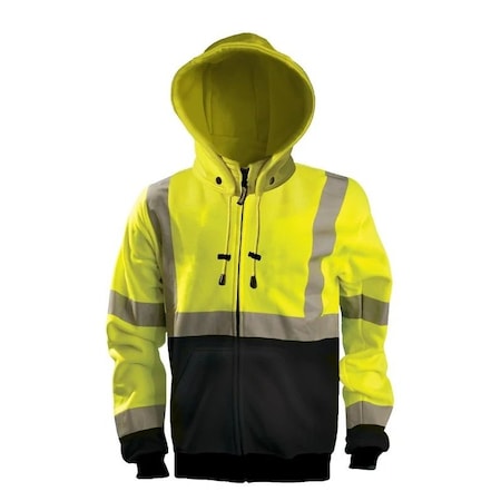 Safety Sweatshirt, Polyester, Unisex, 2XL MPN:LUX-RYSWHZ-BY2X