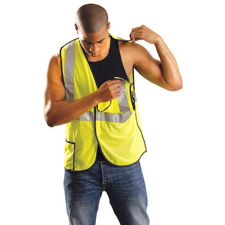 High Visibility Vest, 4XL, Yellow, 27