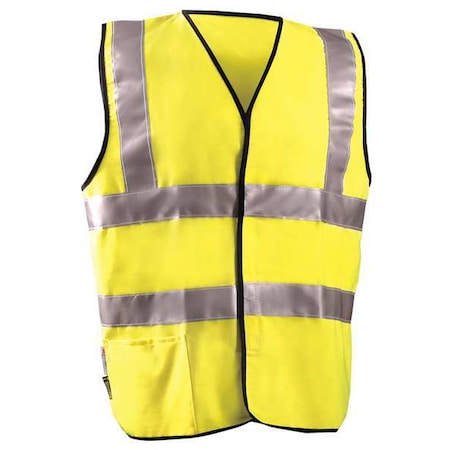 Flame Resist Hi Vis Vest, Class 2, 5XL, Ylw MPN:LUX-SSCFGFR-Y5X