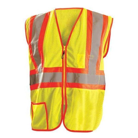 Safety Vest, Yellow, 2-Tone Class 2, 2XL MPN:LUX-SSCLC2Z-Y2X