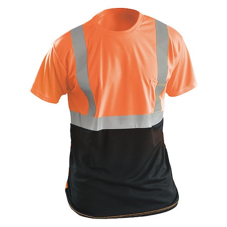 Unisex Short Sleeve T-Shirt, Polyester, Pullover, Orange, XL MPN:LUX-SSETPBK-OXL