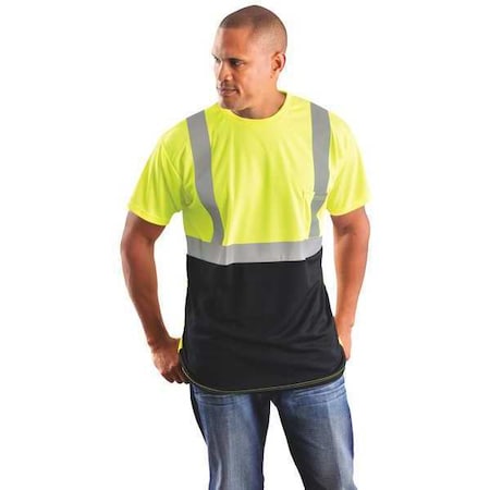 T-Shirt, 2, R, Polyester, Yellow, 4XL MPN:LUX-SSETPBK-Y4X