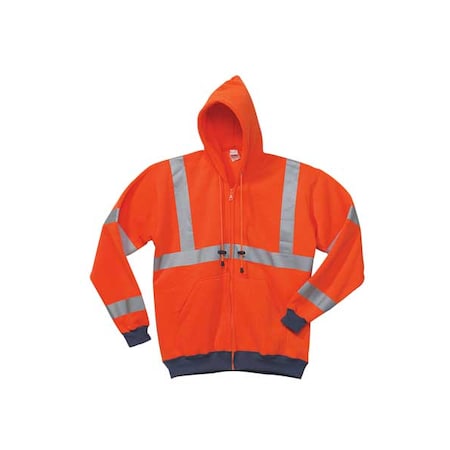 Hooded Sweatshirt, 100 per PET, Orange, 2XL MPN:LUX-SWT3HZ-O2X